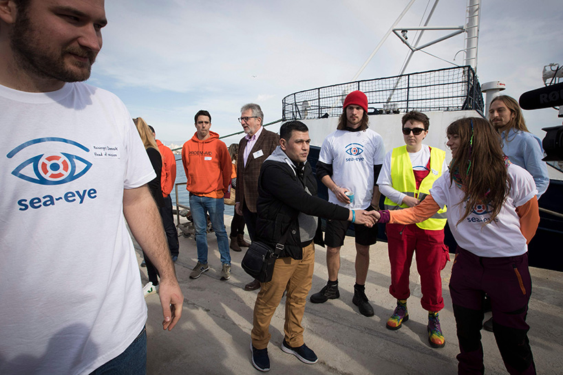 German migrant rescue ship renamed after Syrian Kurdish toddler Alan Kurdi. (Photo: AFP/Jaime Reina)
